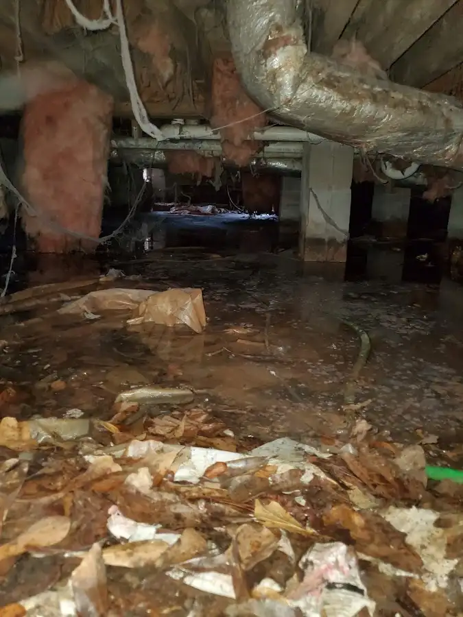 Crawl space flood assessment for Commercial Water Damage Restoration in Colville